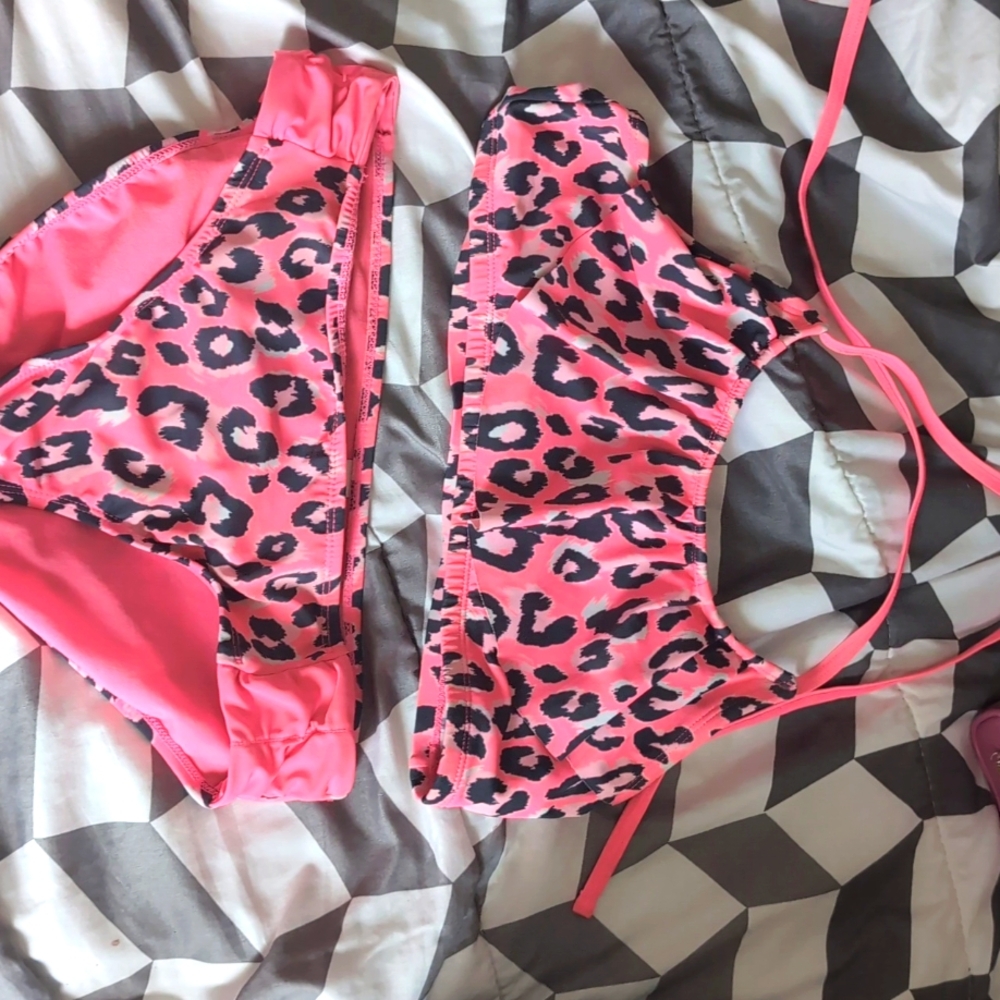 Justice Pink Cheetah Bikini (girls)